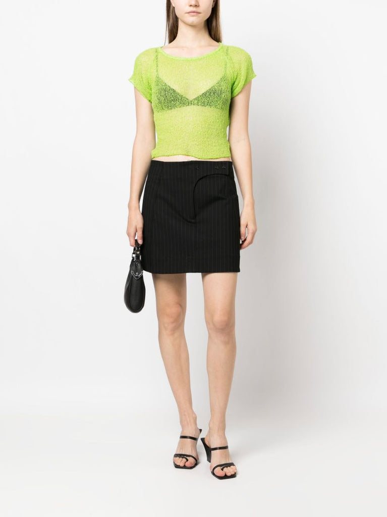 Green Frankie Sheer Linen T-shirt