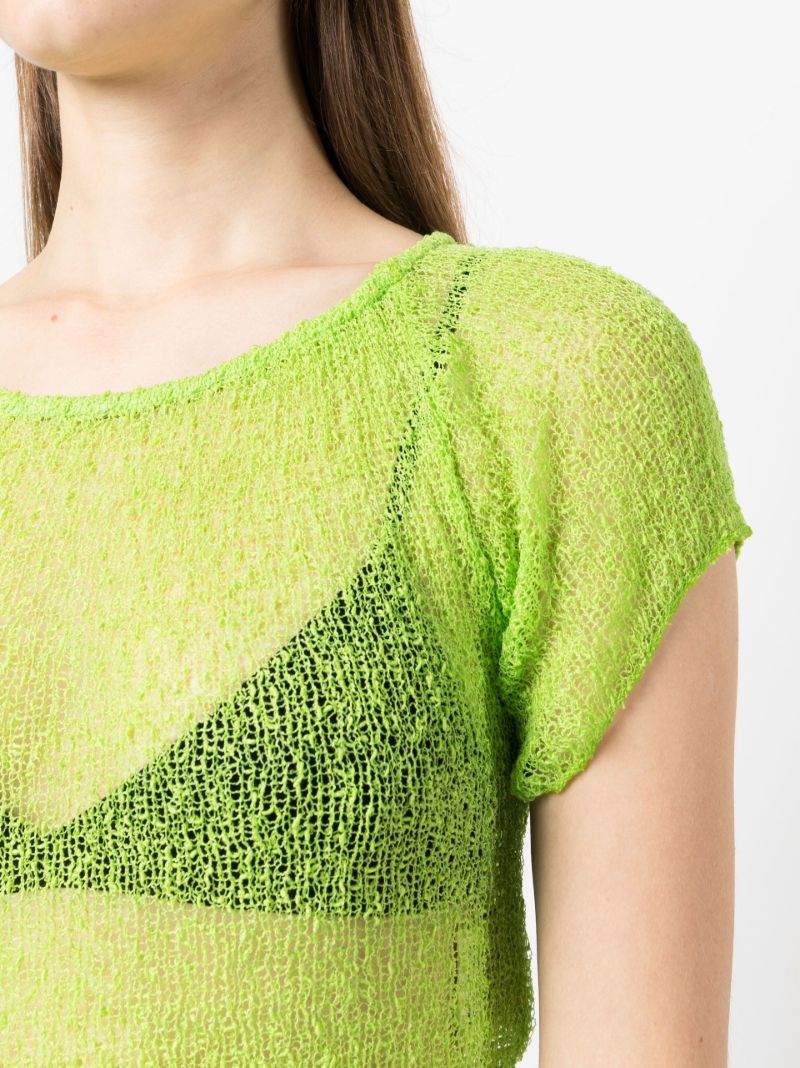 Green Frankie Sheer Linen T-shirt