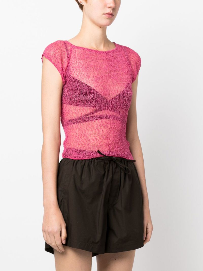 Frankie Semi-sheer Knitted T-shirt