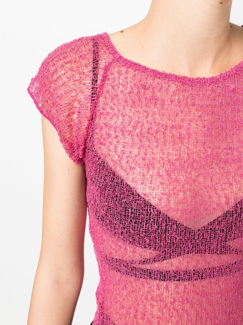 Frankie Semi-sheer Knitted T-shirt