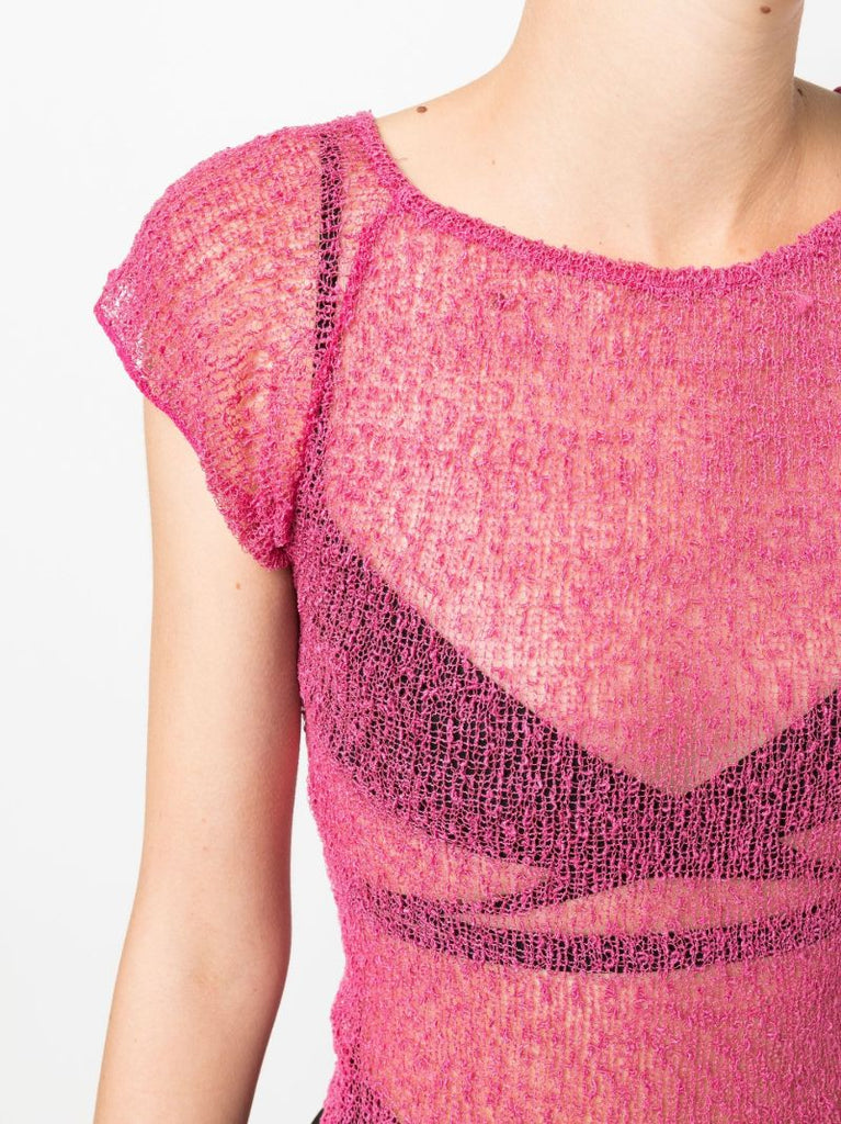 Frankie Semi-sheer Knitted T-shirt