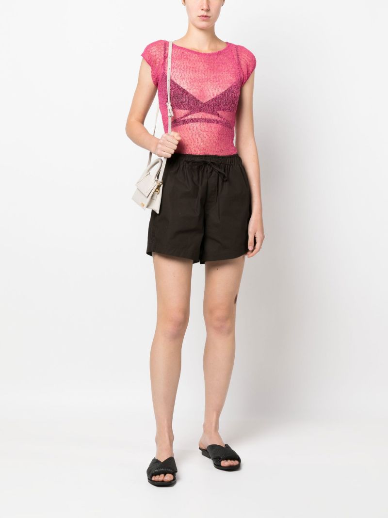 Frankie Semi-sheer Knitted T-shirt