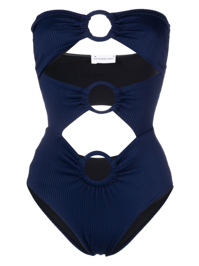 Blue Anya Cut-out Swimsuit