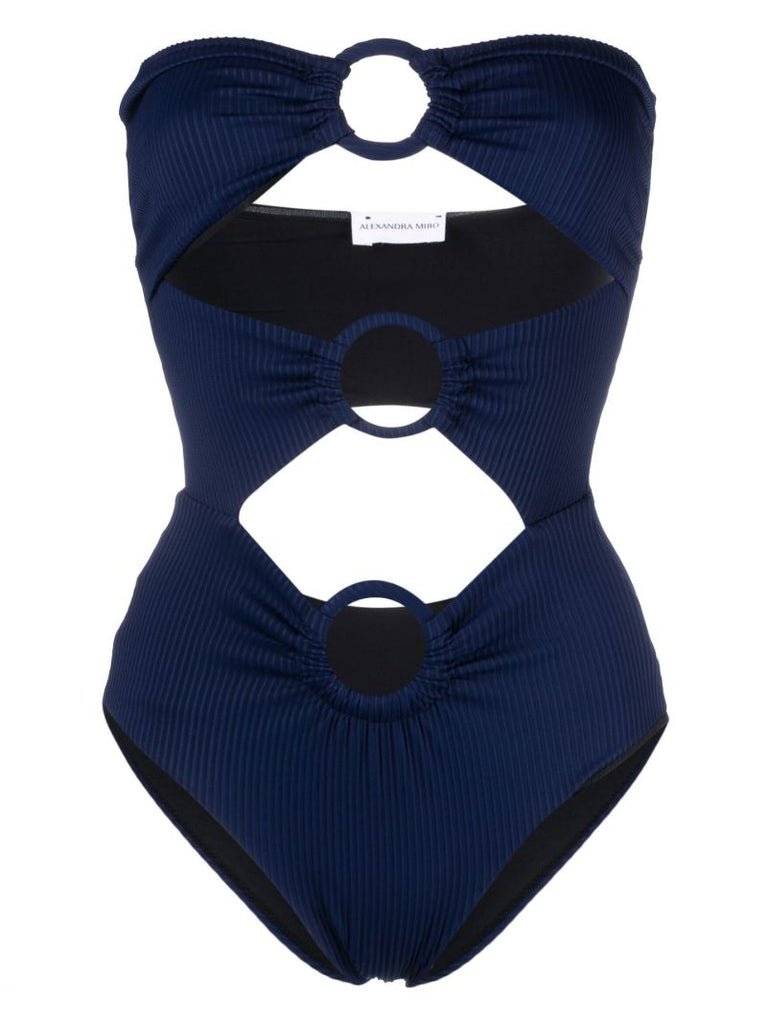 Blue Anya Cut-out Swimsuit