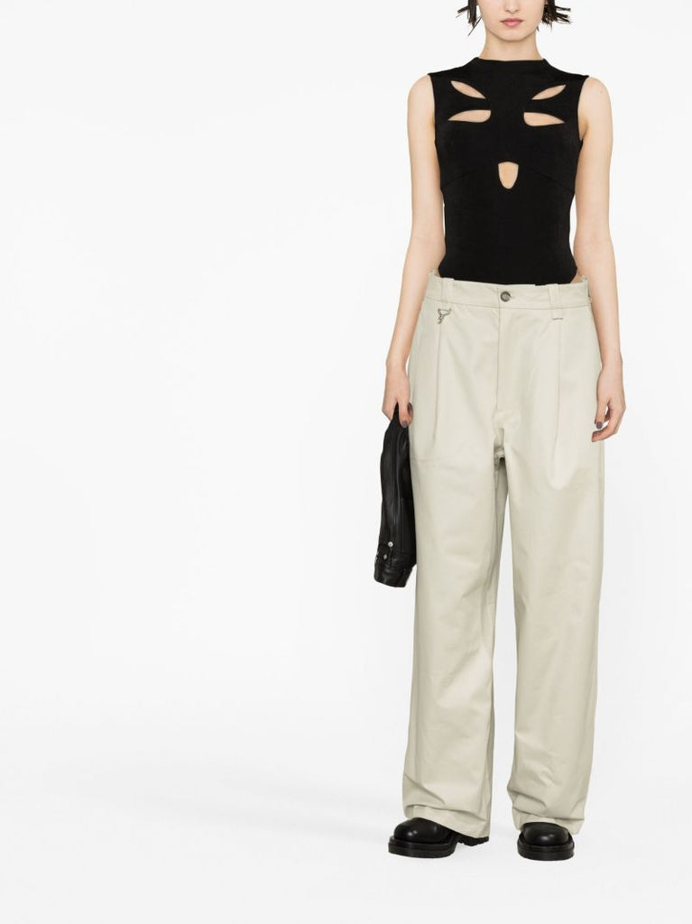 Black Butterfly Cut-out Bodysuit