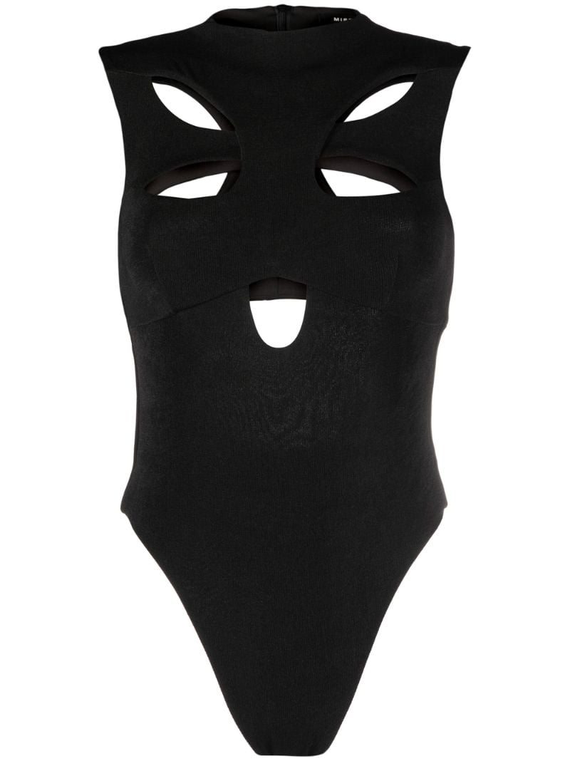 Black Butterfly Cut-out Bodysuit