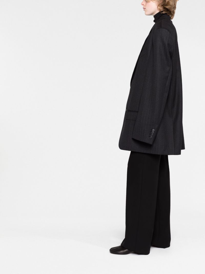 Black Oversized Wool Blazer