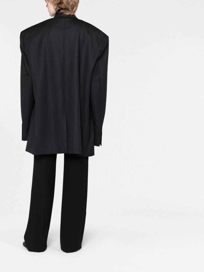 Black Oversized Wool Blazer
