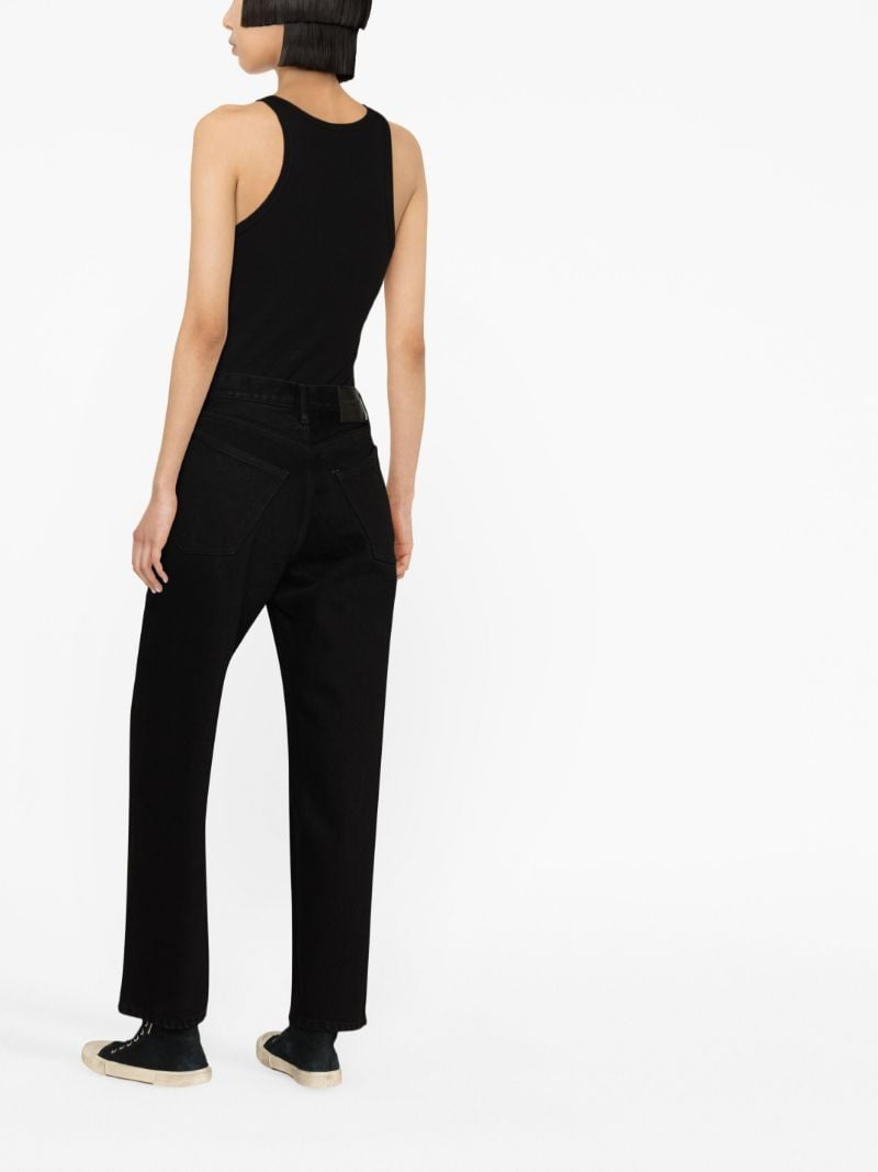 Black Straight-leg Jeans