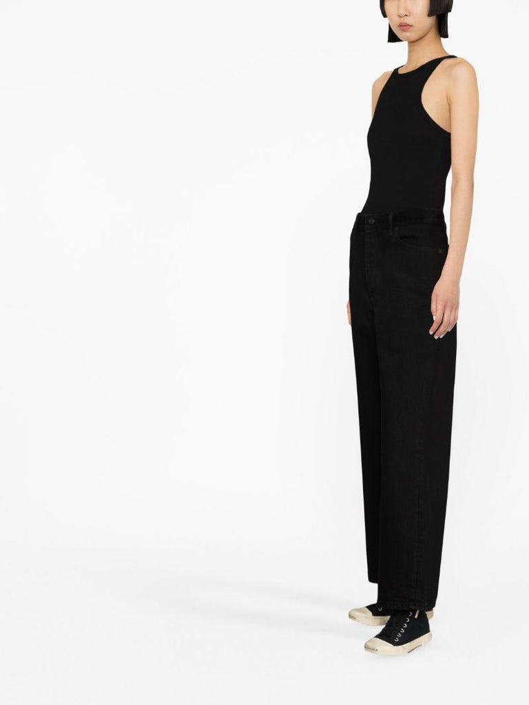 Black Straight-leg Jeans