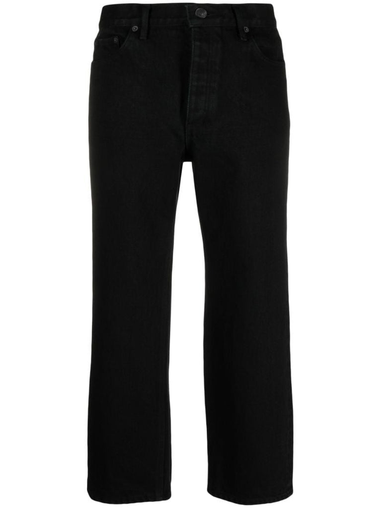 Black Straight-leg Jeans