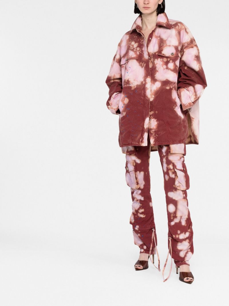 Pink Elaine Tie-dye Denim Jacket