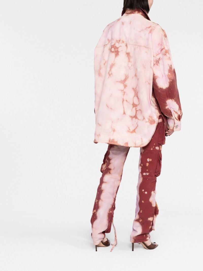 Pink Elaine Tie-dye Denim Jacket