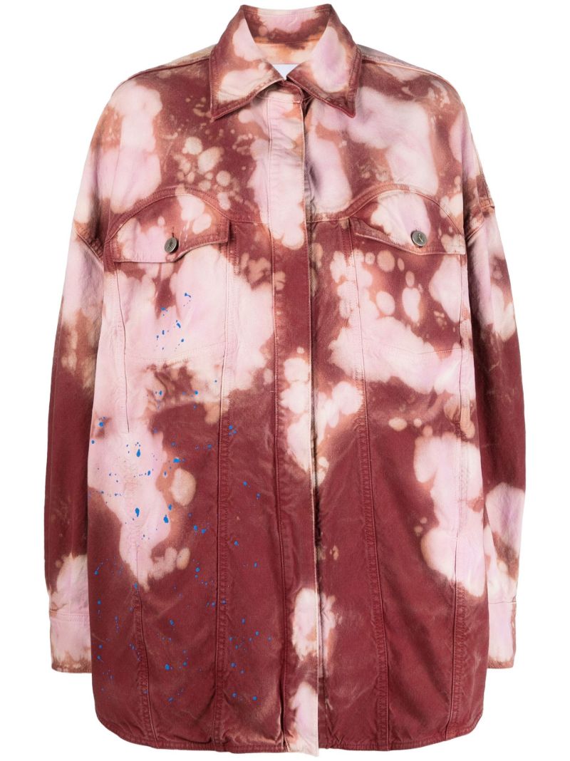 Pink Elaine Tie-dye Denim Jacket