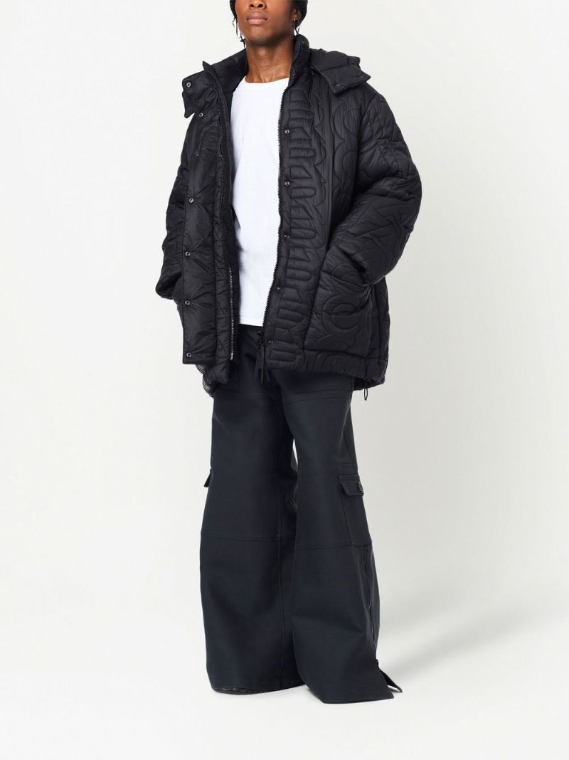 Black Monogram Puffer Jacket