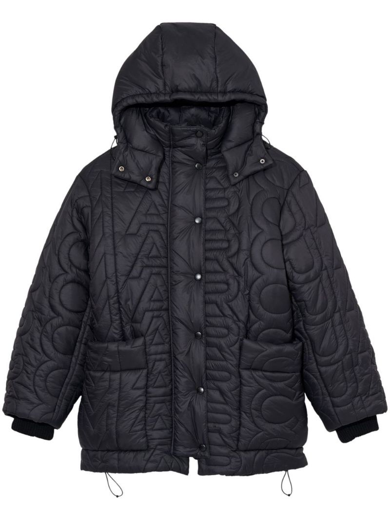 Black Monogram Puffer Jacket