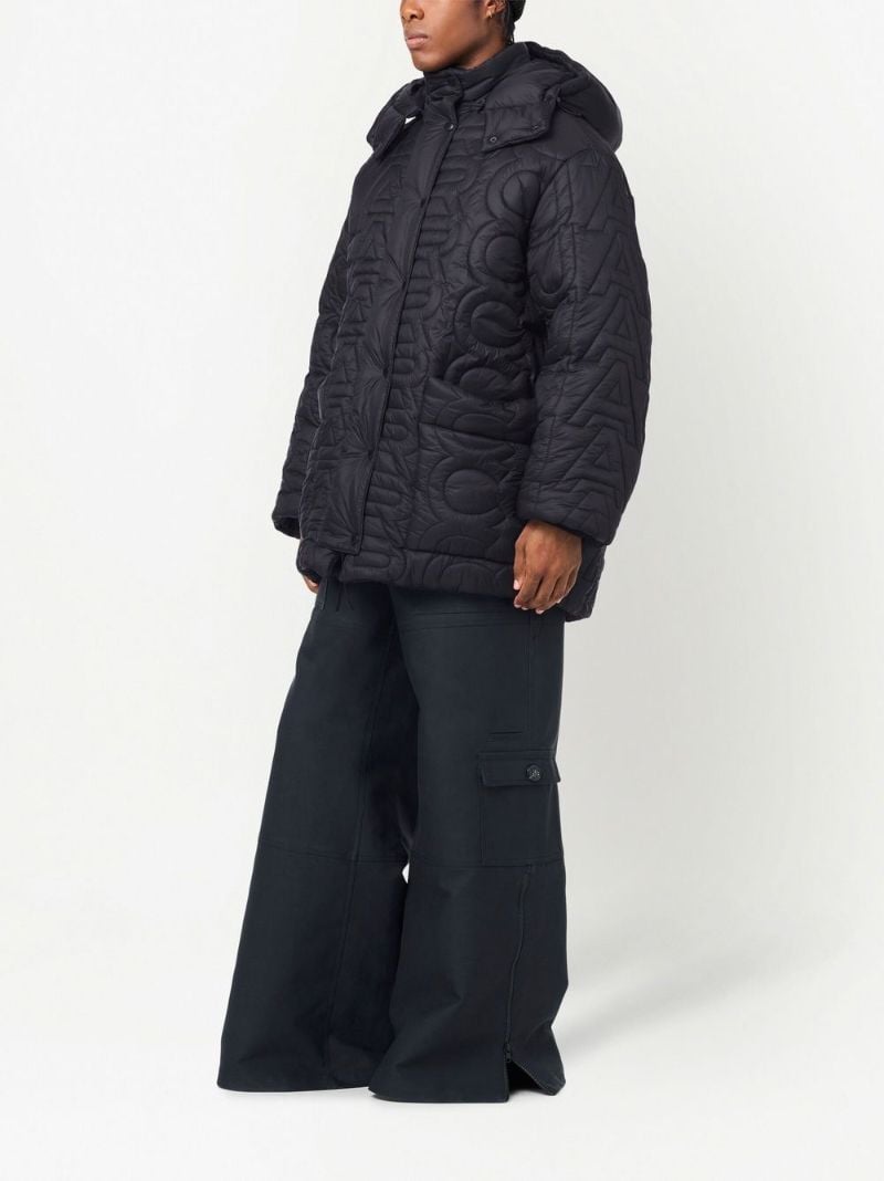 Black Monogram Puffer Jacket