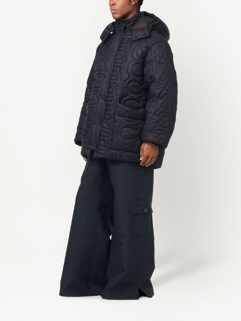 Black Monogram Puffer Jacket