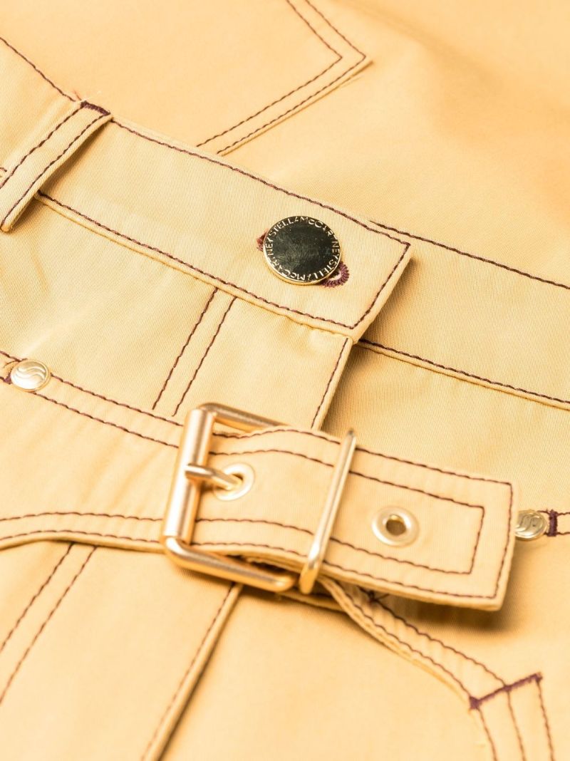 Yellow Straight-leg Cotton Trousers