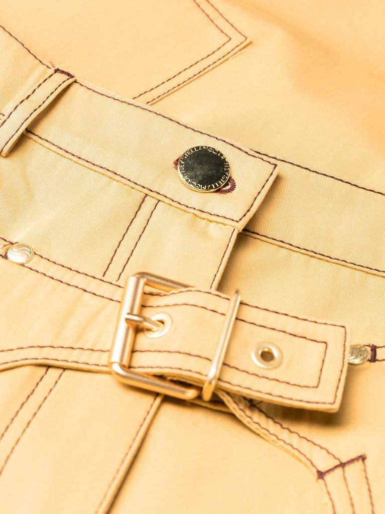 Yellow Straight-leg Cotton Trousers