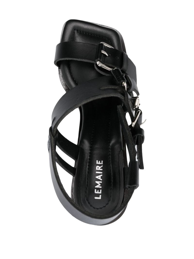Black 100 Leather Sandals