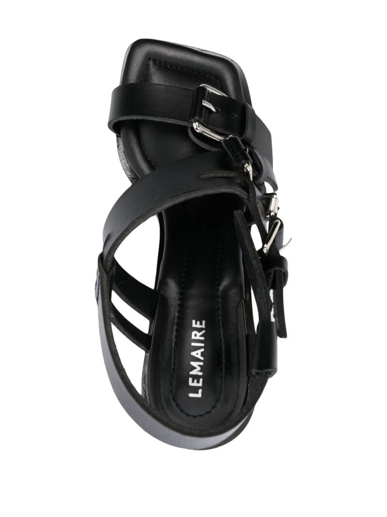 Black 100 Leather Sandals