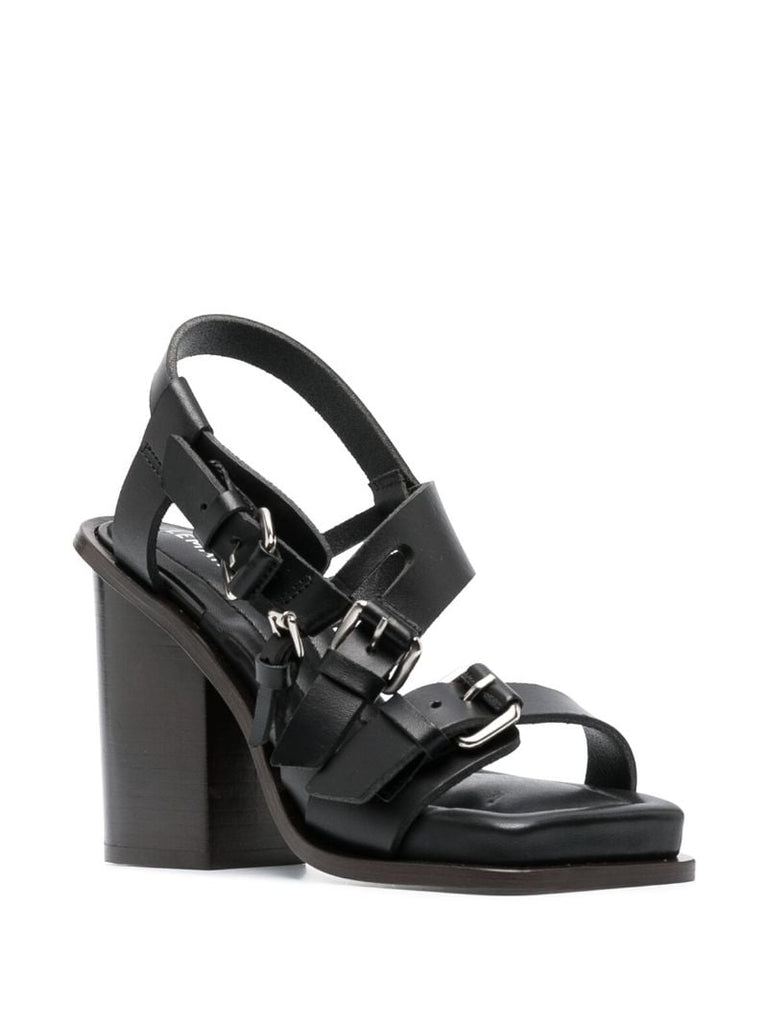 Black 100 Leather Sandals