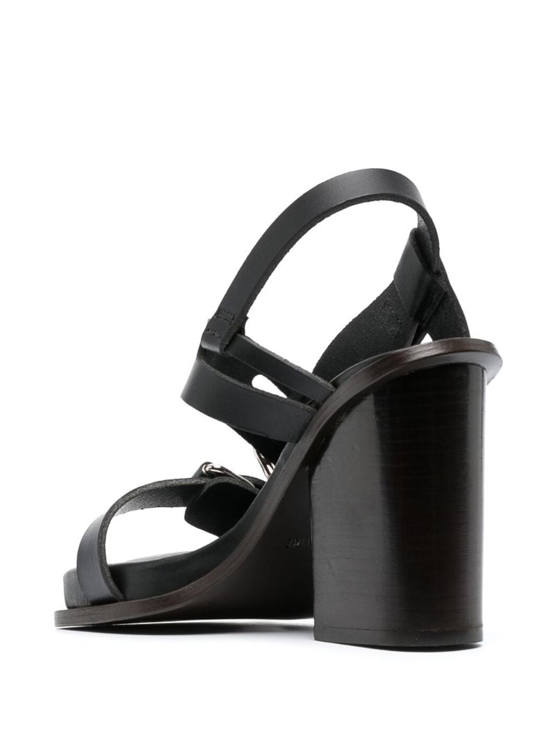 Black 100 Leather Sandals