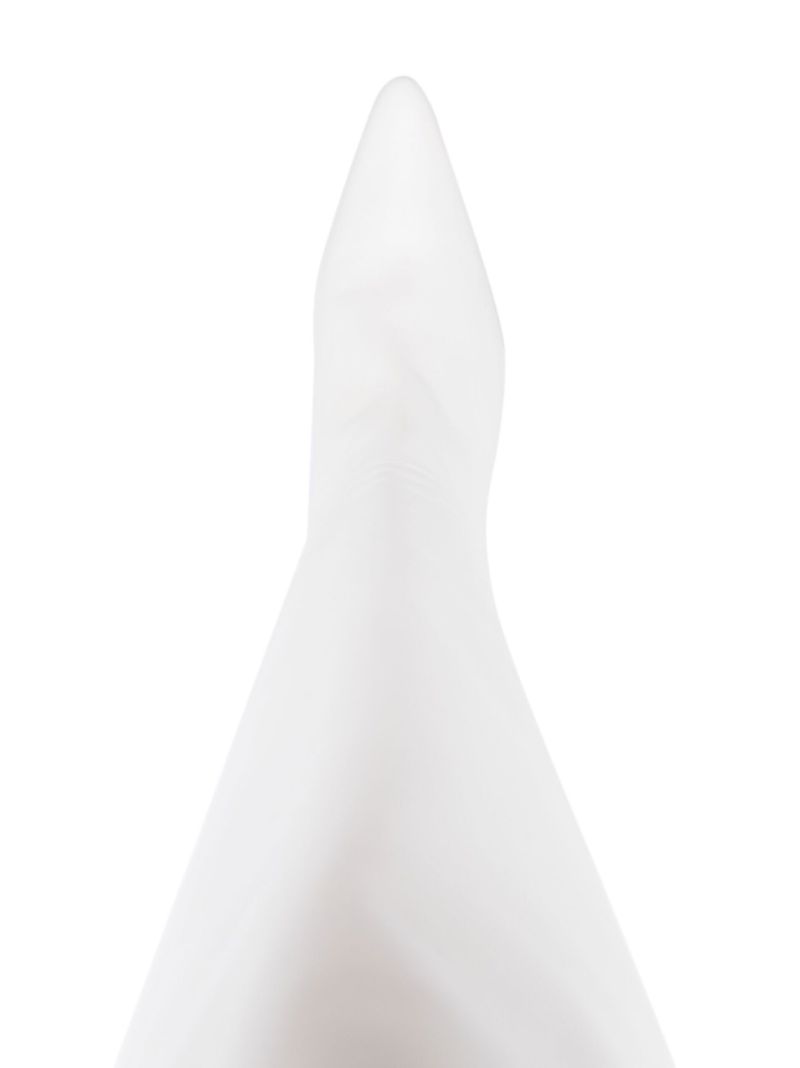 White Meghan 55 Knee-high Leather