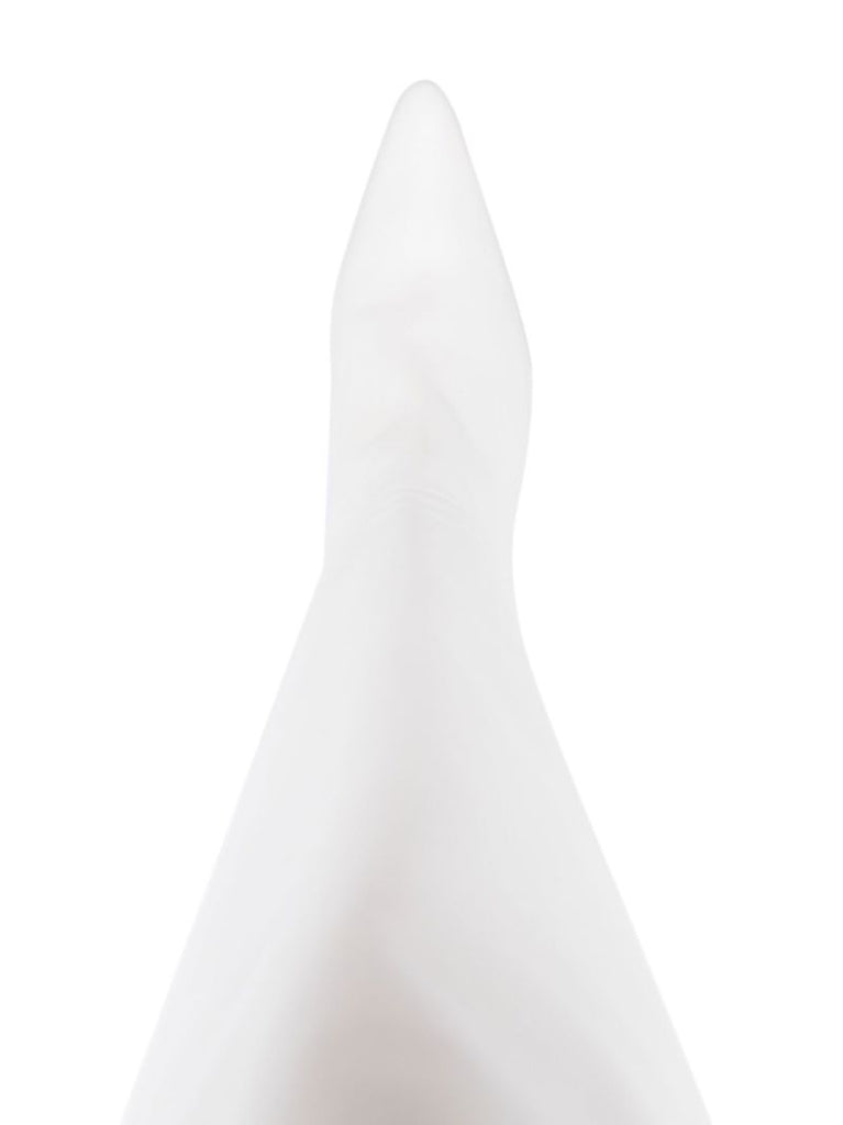 White Meghan 55 Knee-high Leather