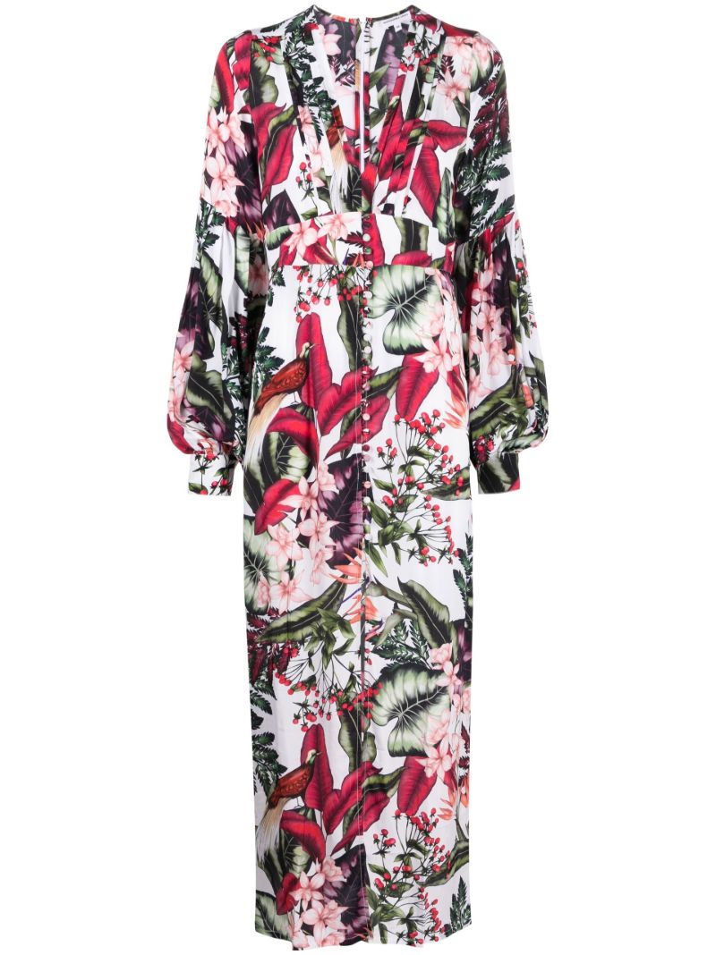 Multicolour Gaia Floral Print Dress