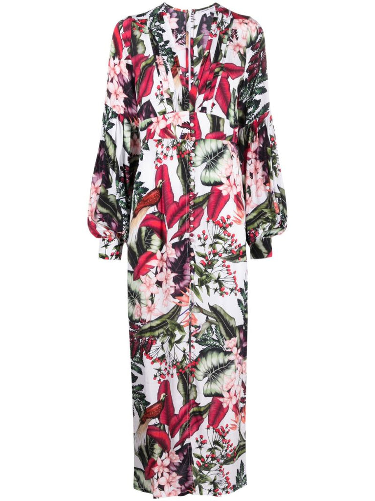 Multicolour Gaia Floral Print Dress
