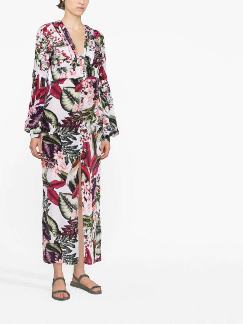 Multicolour Gaia Floral Print Dress