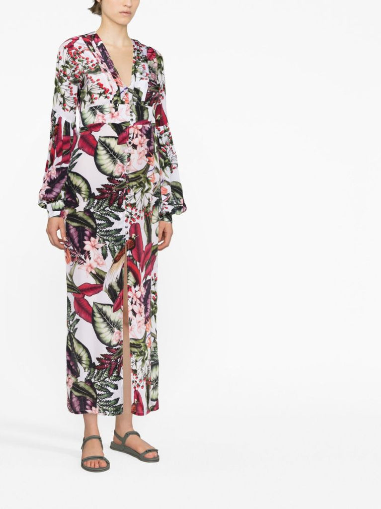 Multicolour Gaia Floral Print Dress