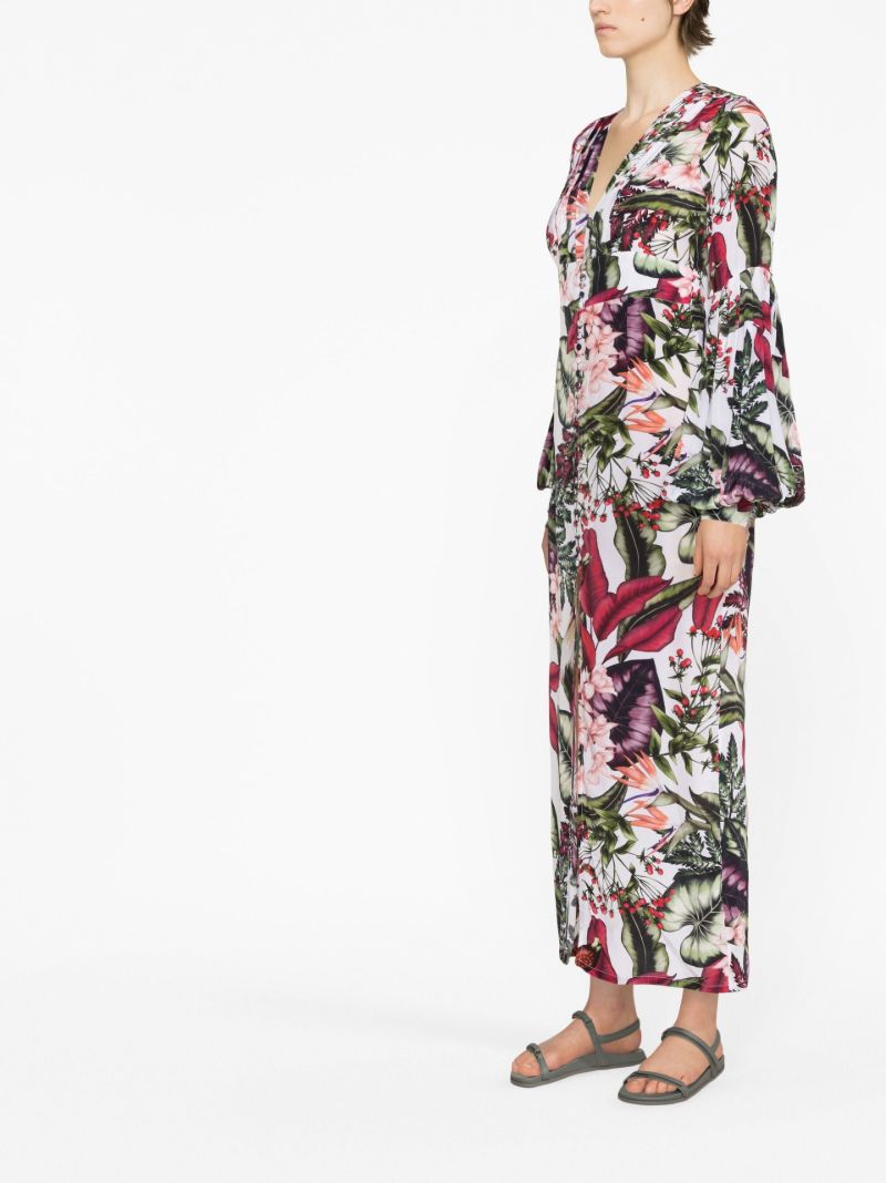 Multicolour Gaia Floral Print Dress