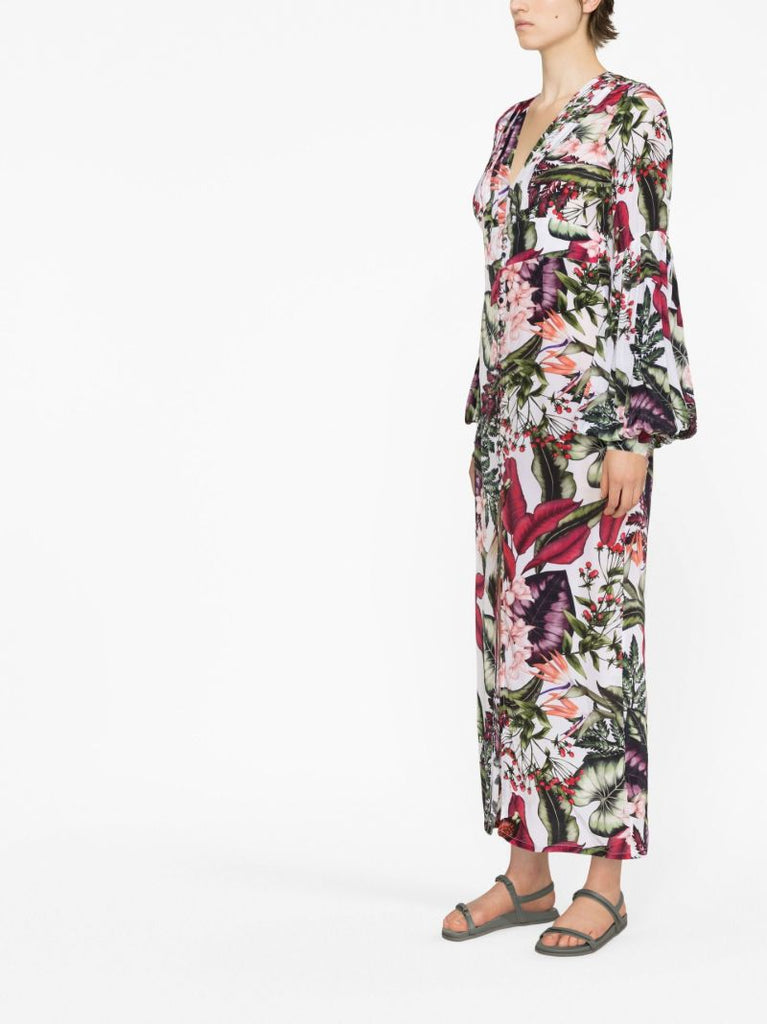 Multicolour Gaia Floral Print Dress