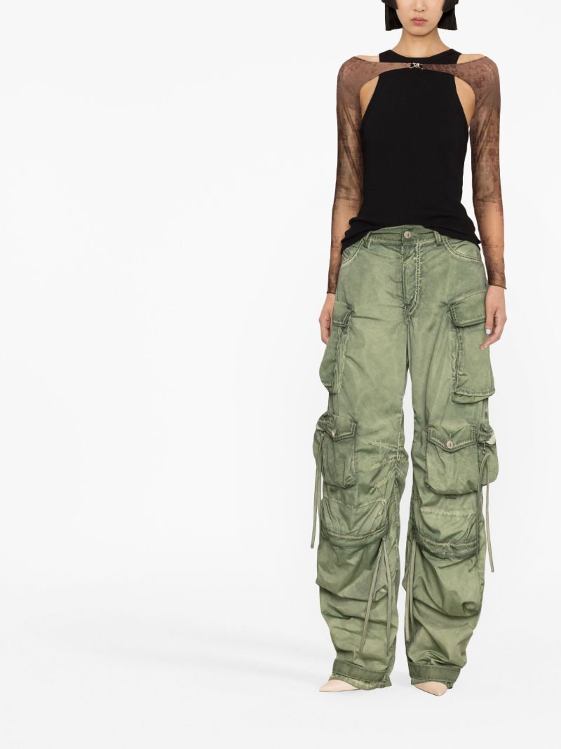 Brown Mesh Typewriter Knitted Shrug