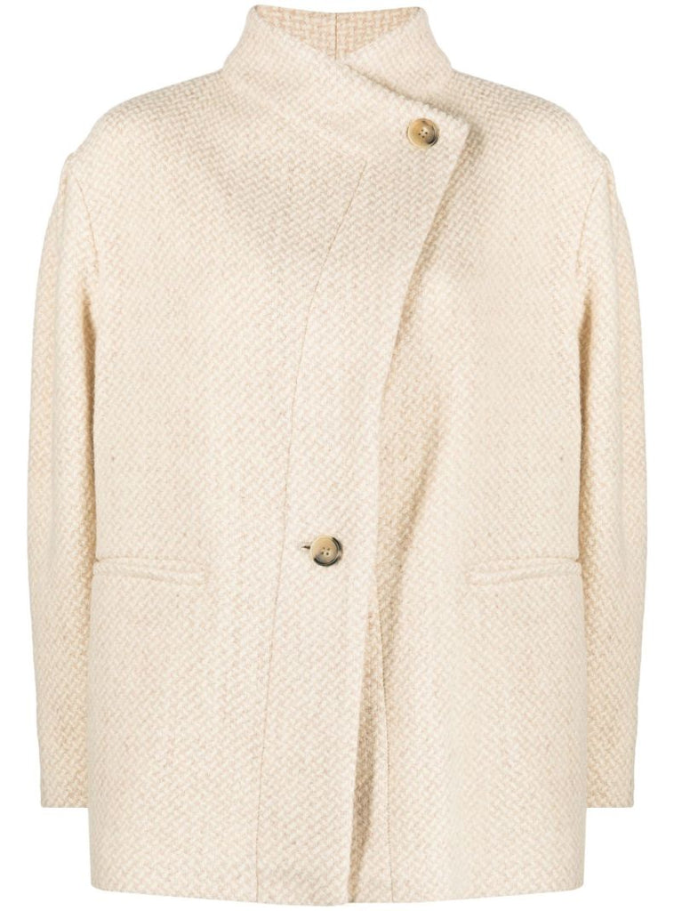 Neutral Virgin Wool Jacket