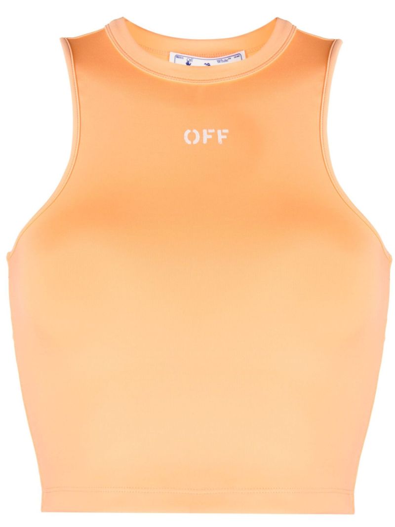 Orange Rowing Sleeveless Top