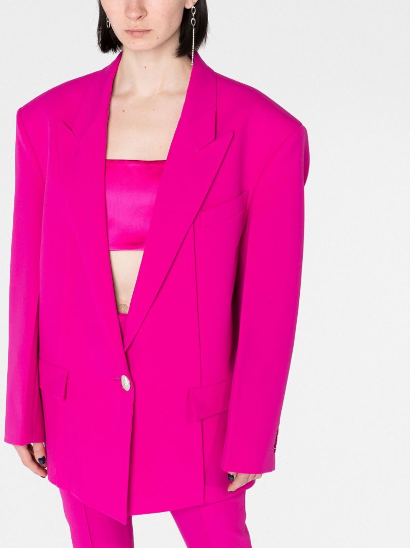 Pink Glen Single-breasted Blazer