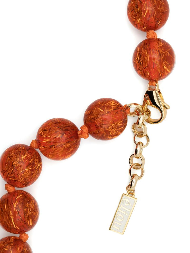 Orange Beaded Necklace