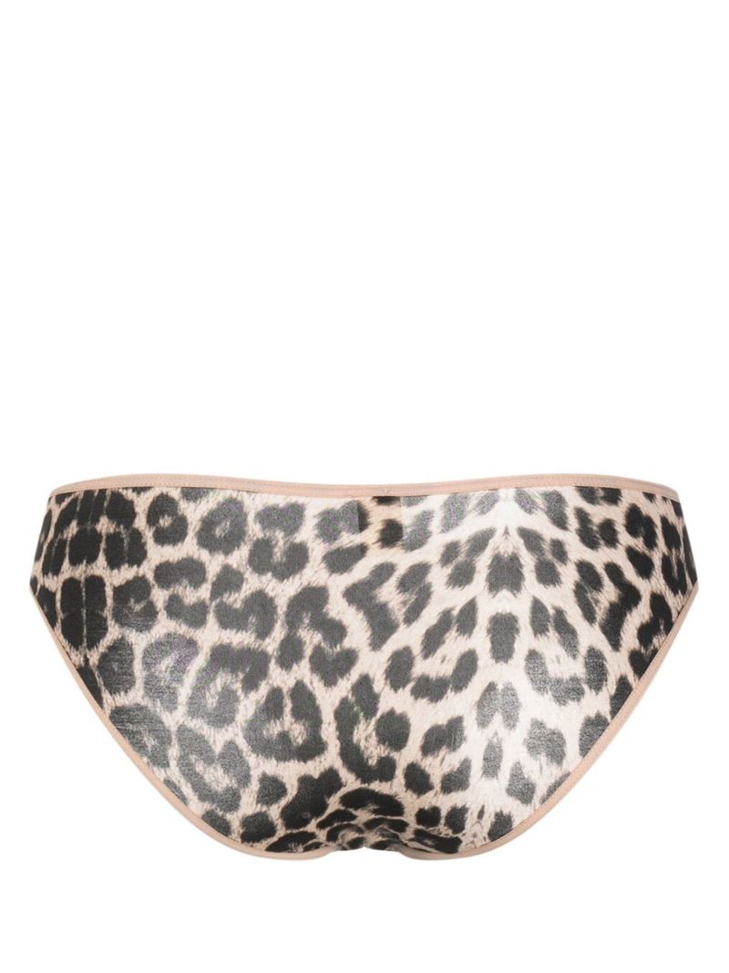 Neutral Bell Leopard Print Briefs