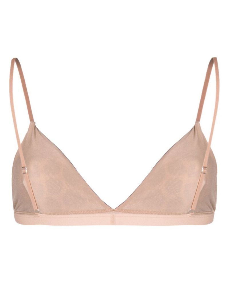 Neutral Mississippi Leopard Print Triangle Bra