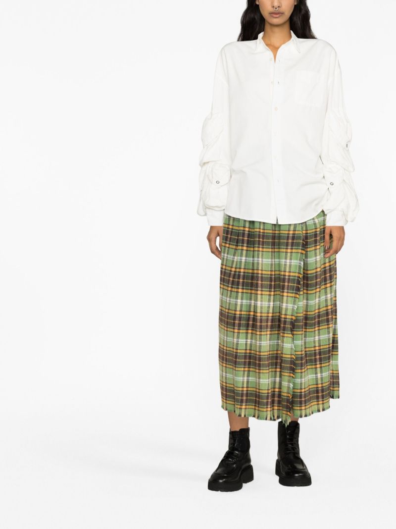 White Cargo Cotton Shirt