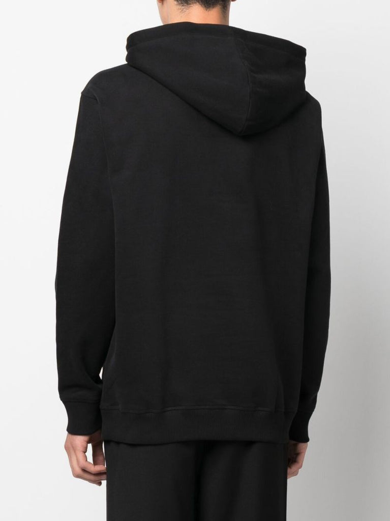 Black Logo Print Hoodie