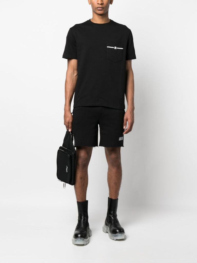 Black Ma Pocket Cotton T-shirt