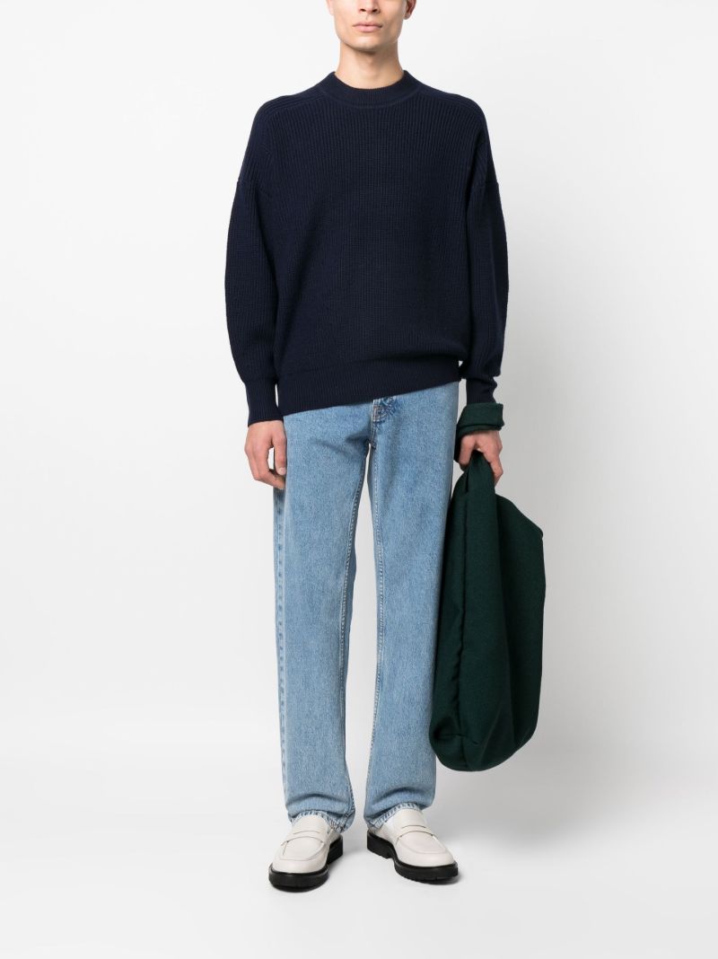 Blue Merino Wool Sweater