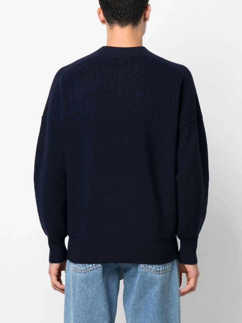 Blue Merino Wool Sweater