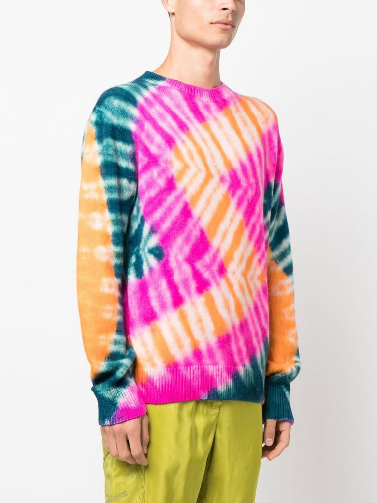 Multicolour Tie-dye Cashmere Sweater