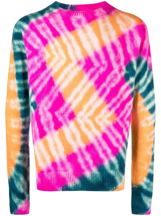 Multicolour Tie-dye Cashmere Sweater